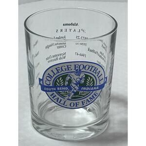 VTG Alabama Crimson Tide Hall Fame South Bend Indiana Rocks Man Cave Bar Glass